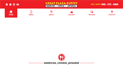 Desktop Screenshot of greatplazabuffet.com